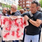 Concentración de trabajadores del Centro Penitenciario de León