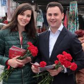 Andrea Fernández junto a Javier Alfonso Cendón Andrea Fernández junto a Javier Alfonso Cendón