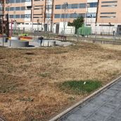 Estado actual de uno de los jardines de La Lastra que ha puso de ejemplo el Grupo Municipal de UPL en León