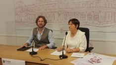 Elena Aguado y Rafael Saraba en la presentación del Festival Internacional 'Palabra' que se celebrará en León en septiembre