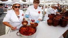 Imagen de una edición pasada de la tradicional Alubiada celebrada en La Bañeza 