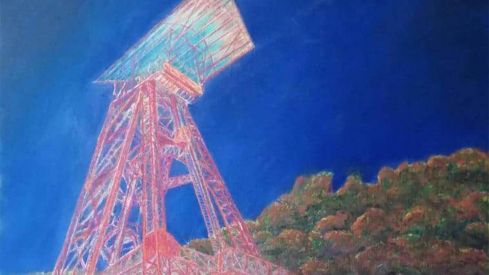 Una de las pinturas que se podrá disfrutar en la exposición 'Al calor del carbón' de Conchi Casado Sulé