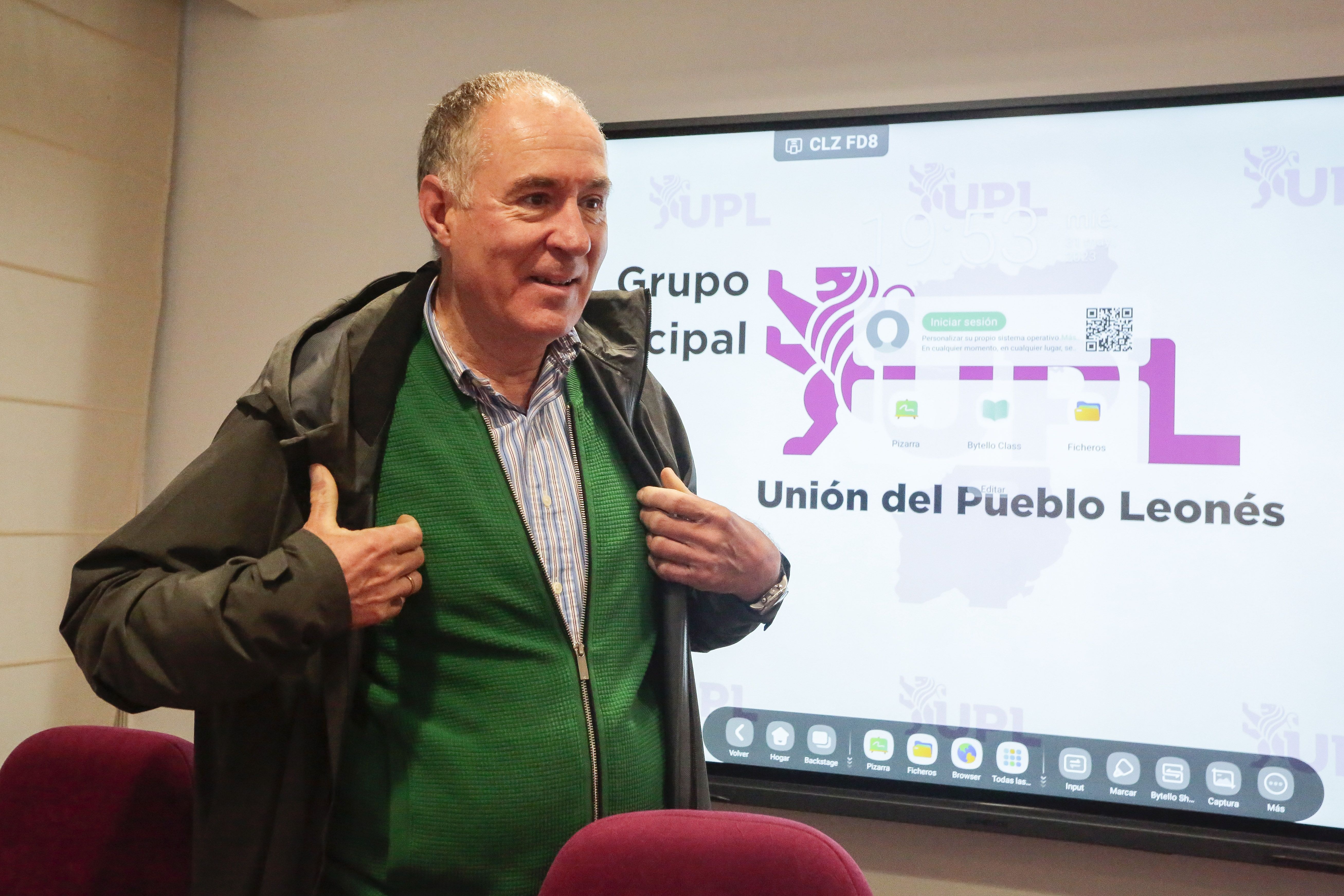 Eduardo López Sendino, portavoz de UPL en el Ayuntamiento de León