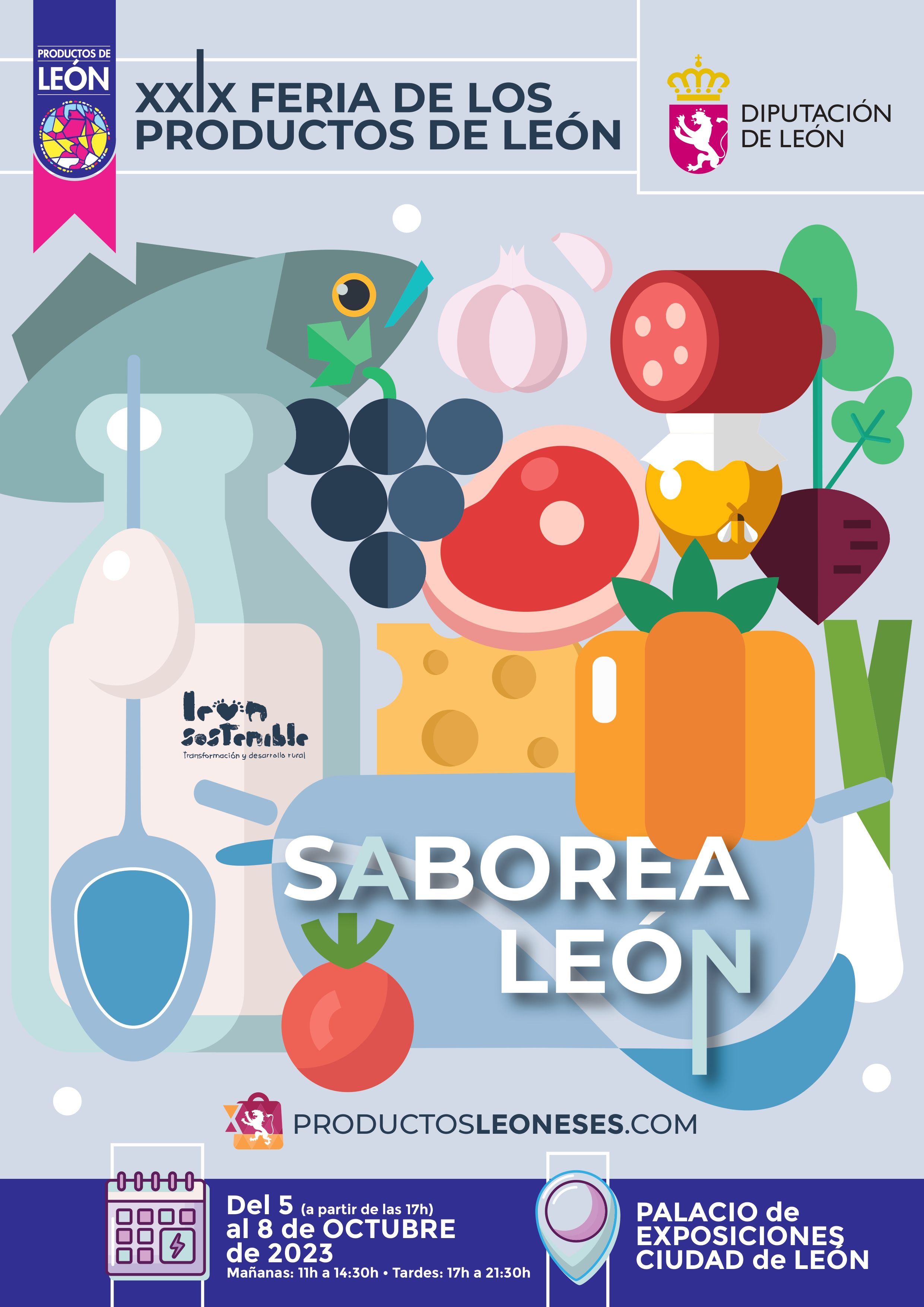 Cartel de la XXIX edición de la Feria de los Productos de León