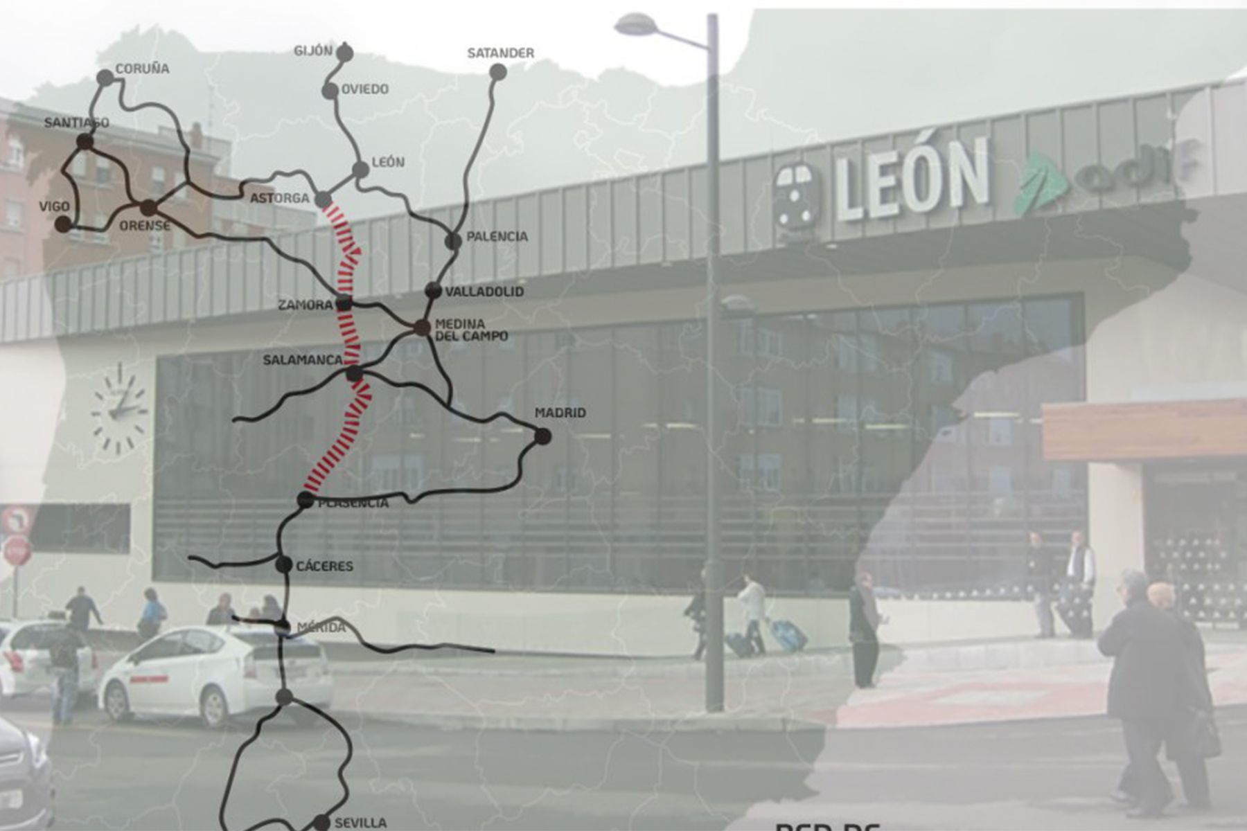 Estudio de viabilidad para reactivar el corredor ferroviario de la Ruta de la Plata entre Plasencia y León