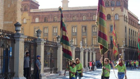 La llegada de los pendones concejiles a la catedral