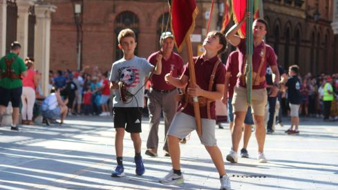 La llegada de los pendones concejiles a la catedral