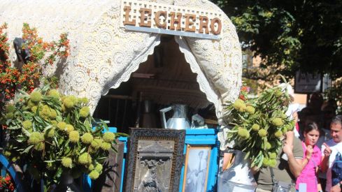  Los carros engalanados por las calles de León con motivo de la fiesta de San Froilán