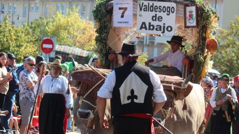  Los carros engalanados por las calles de León con motivo de la fiesta de San Froilán