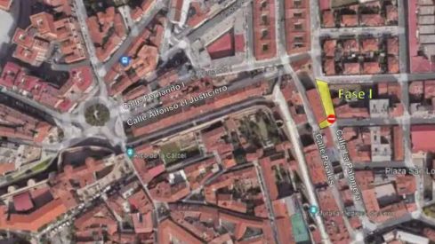 Dibujo que muestra el plan de esta primera intervención