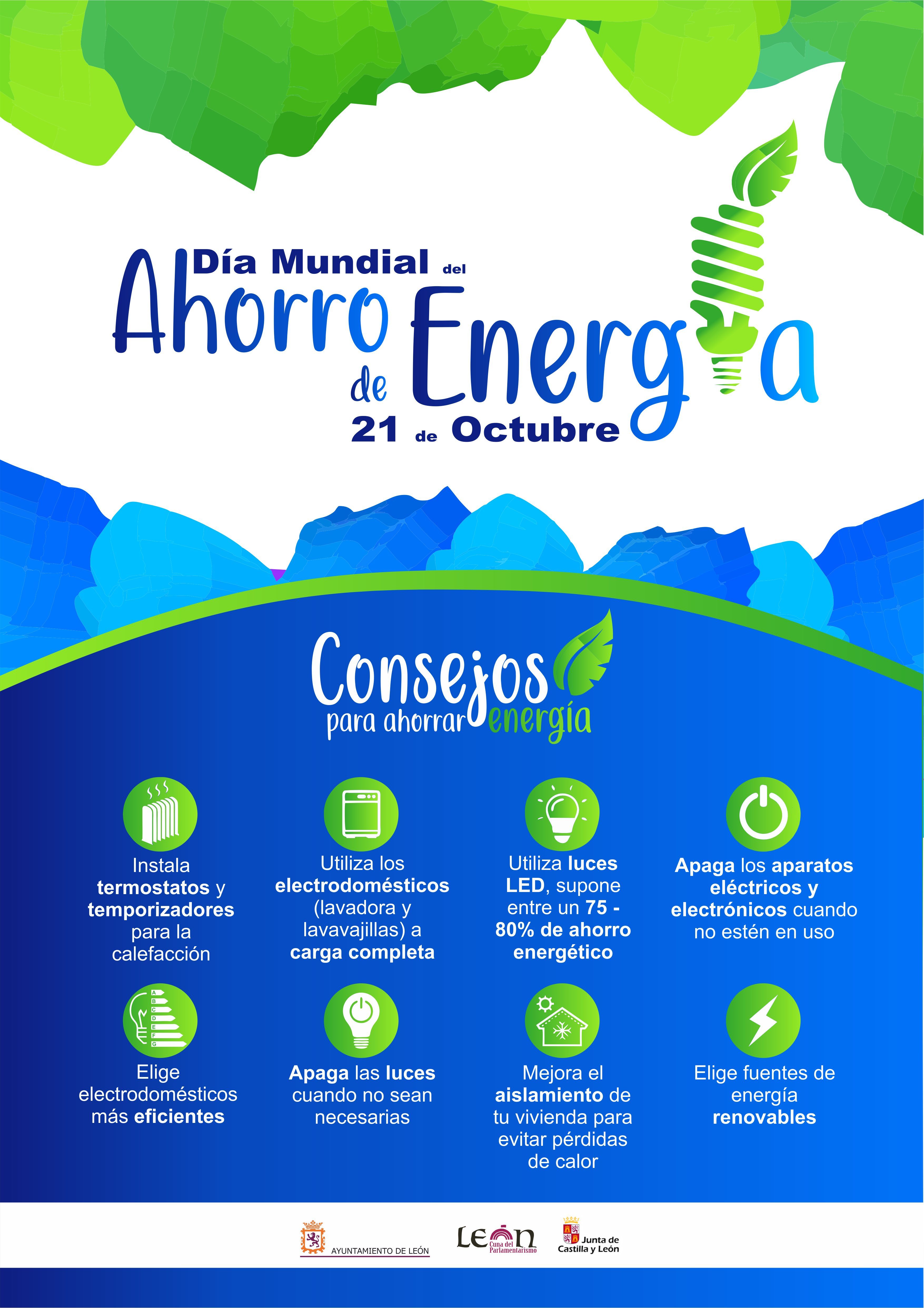 Cartel del Día Mundial de Ahorro Energético 