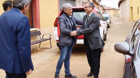  Visita las obras de la concentración parcelaria de Los Oteros. Foto ICAL