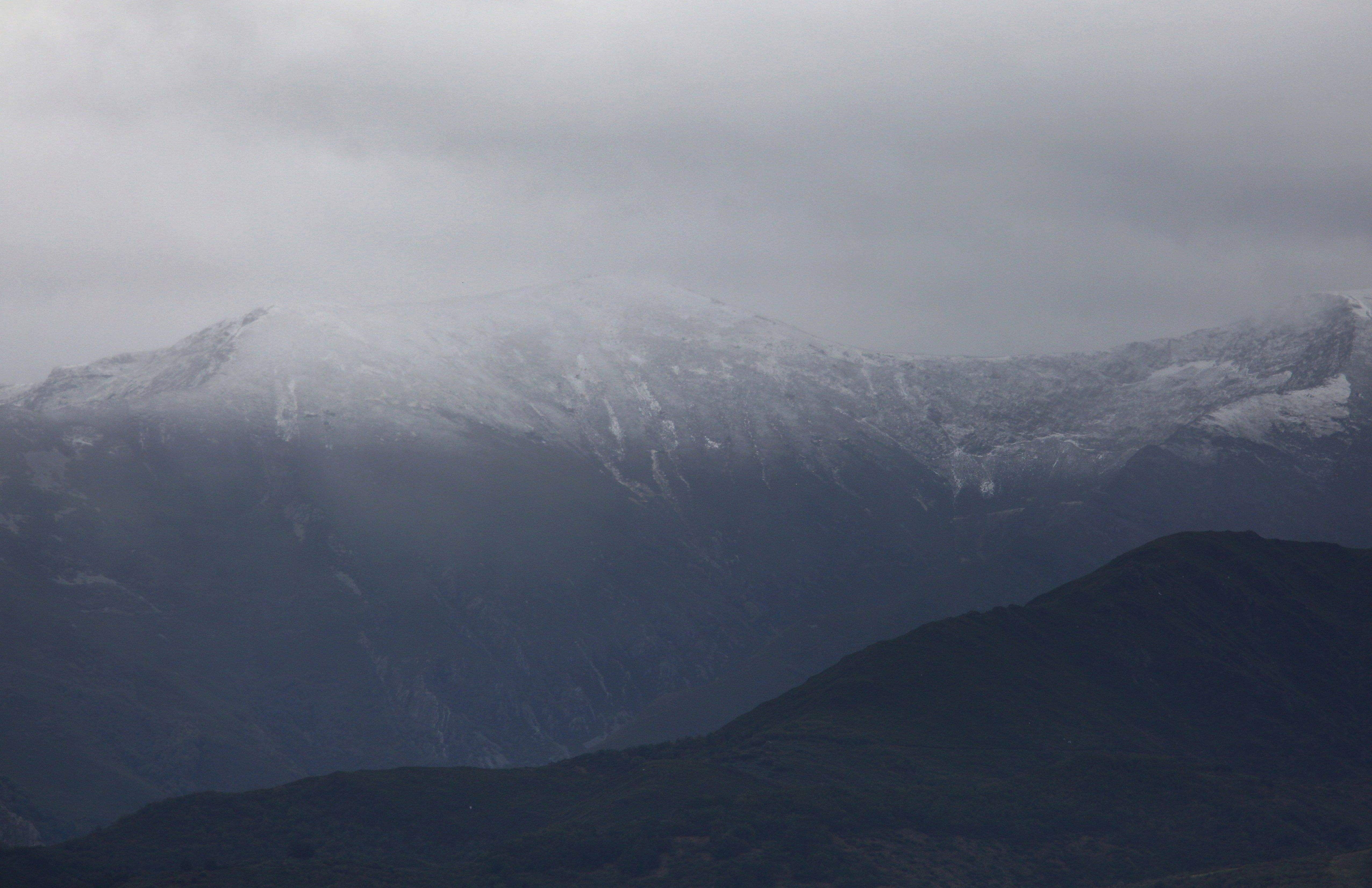  Primera nevada del otoño en La Cueta. Foto ICAL