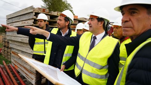 Visita de Suarez-Quiñones a la EDAR de Cembranos | Campillo (ICAL)