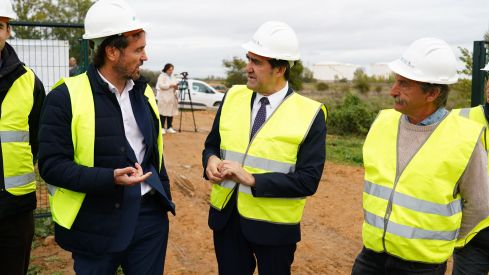 Visita de Suarez-Quiñones a la EDAR de Cembranos | Campillo (ICAL)
