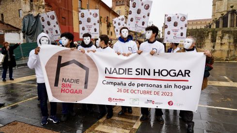  Acto organizado por Cáritas León con motivo del Día de las Personas sin Hogar