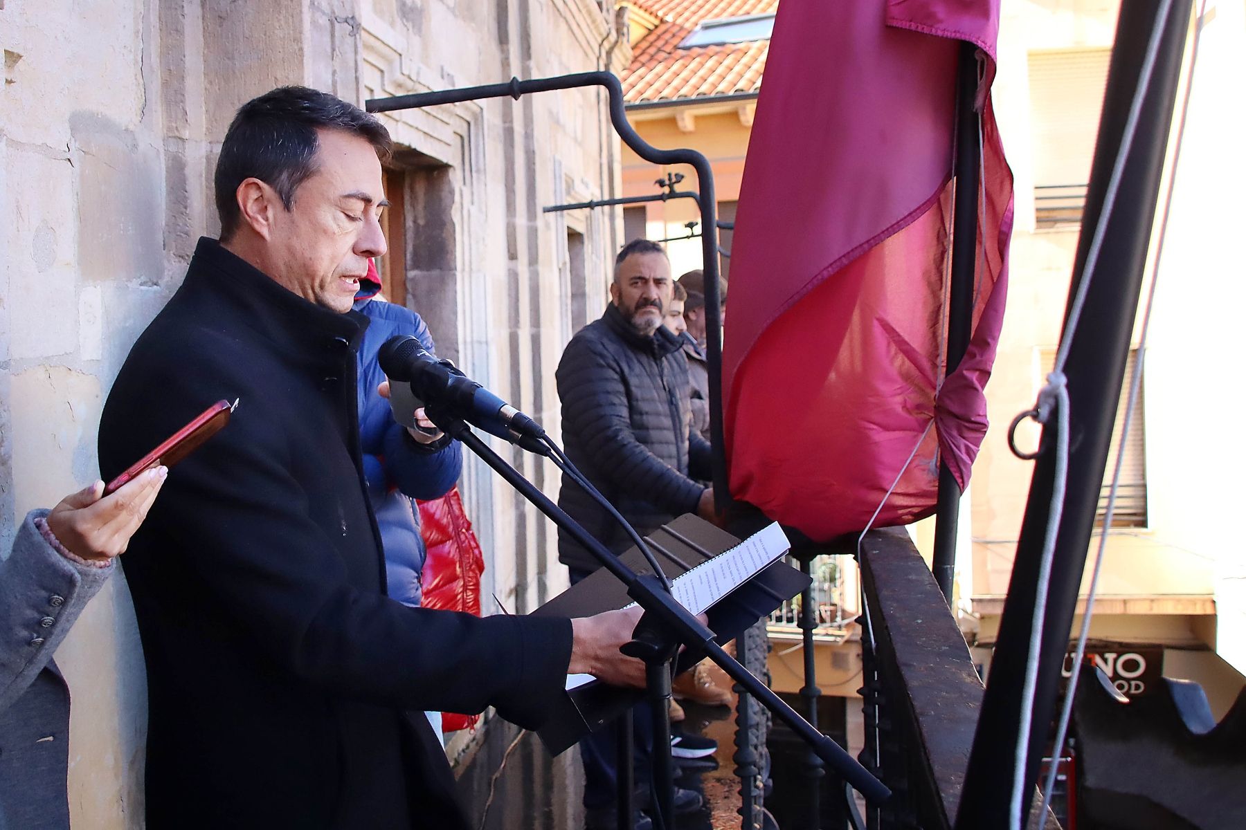 Concentración en la Plaza Mayor de Astorga por la reapertura del tren "Ruta de la Plata"