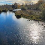 Río Órbigo a su paso por Cebrones del Río