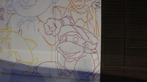 Mural de dibujos animados en León 