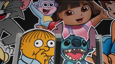 Mural de dibujos animados en León 