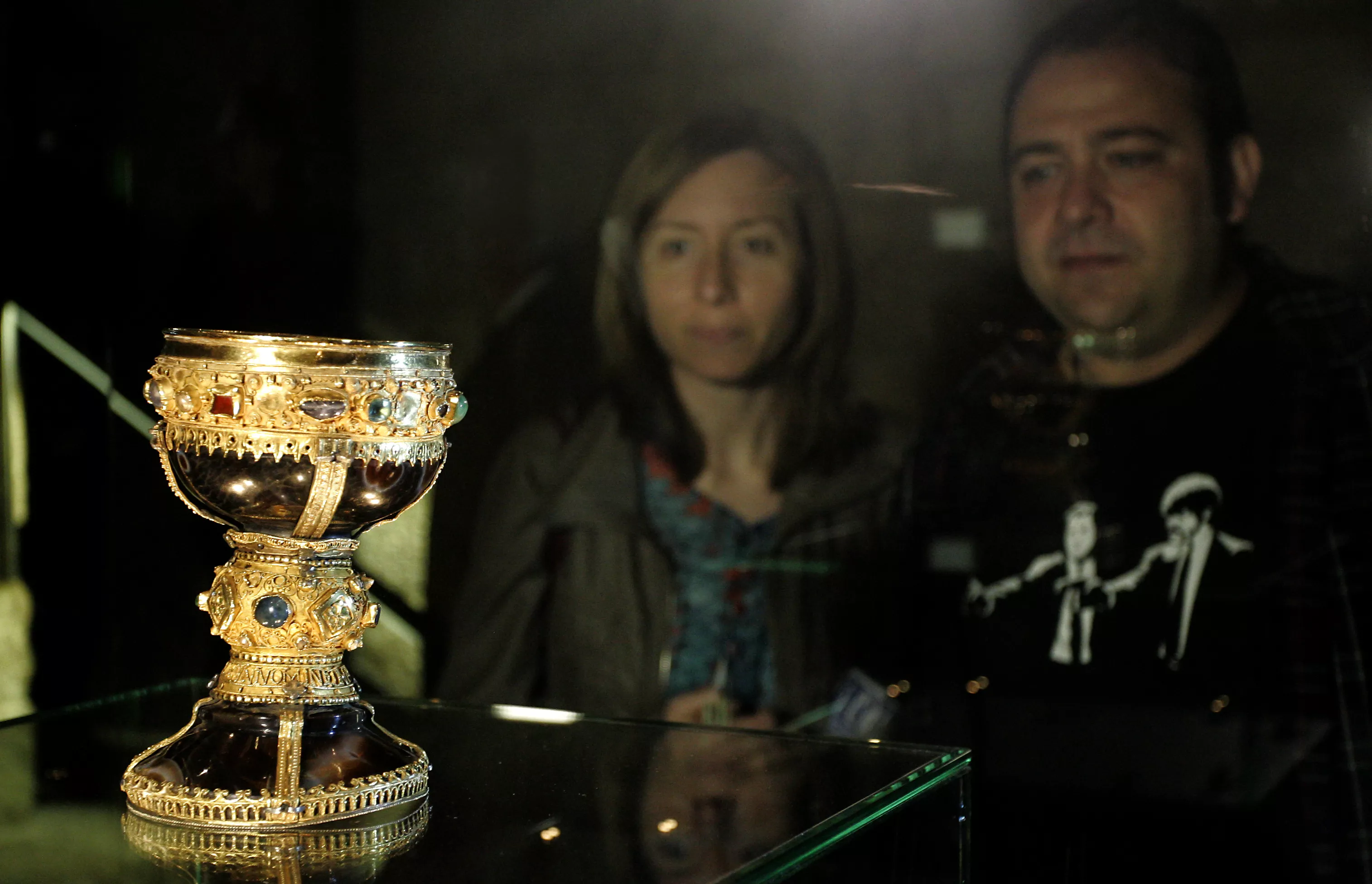 Cáliz de doña Urraca expuesto en el Museo de San Isidoro de León