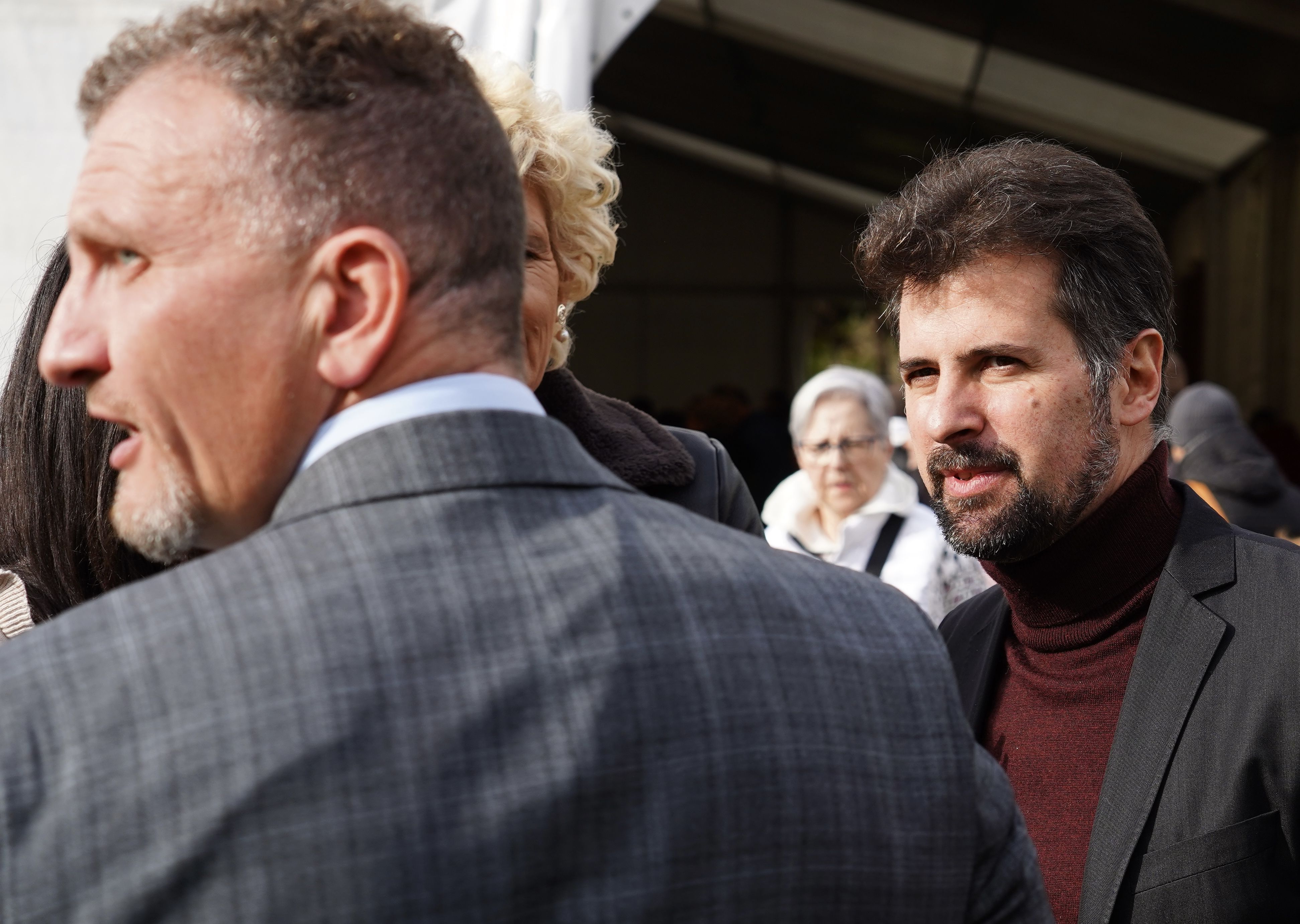 Luis Tudanca, secretario general del PSCyL en la 32ª Edición de la Feria de Cecina de Chivo en Vegacervera