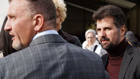 Luis Tudanca, secretario general del PSCyL en la 32ª Edición de la Feria de Cecina de Chivo en Vegacervera