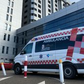Ambulancia | Atropellan a un ciclista en la calle Juan Madrazo de León