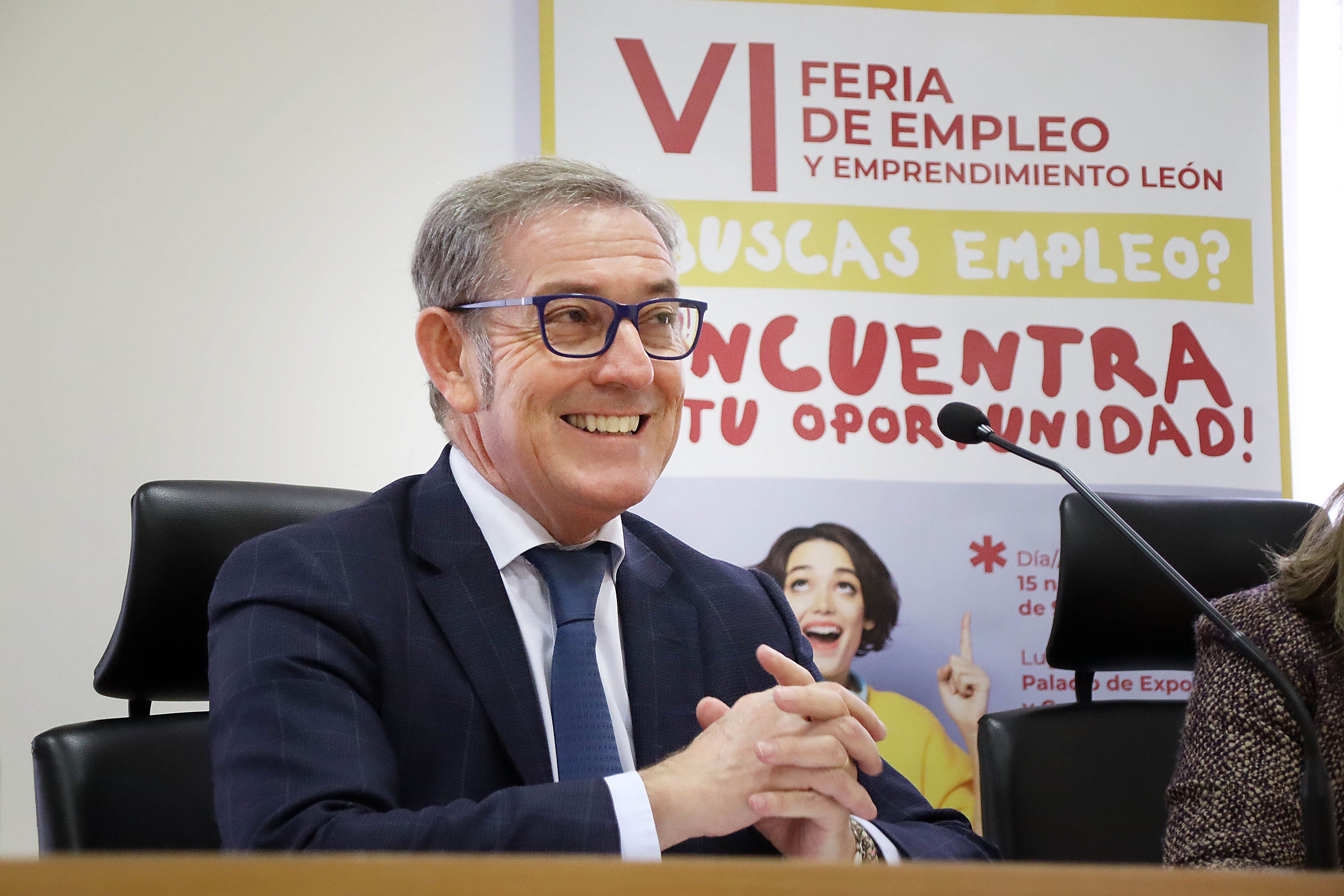 Javier Vega, presidente de la Camara de Comercio de León, presenta la IV Feria de Empleo y Emprendimiento de León