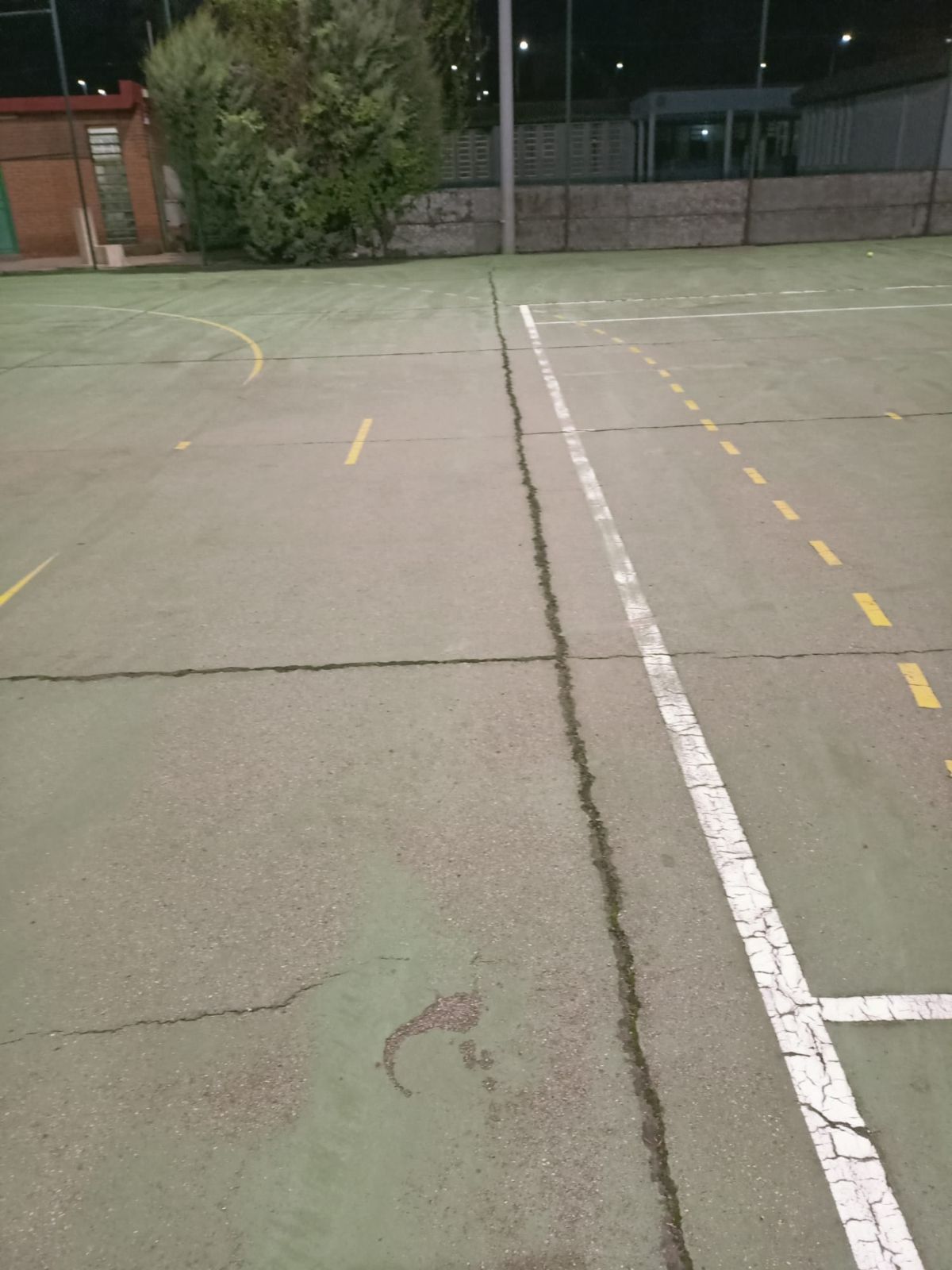 Estado actual de las pistas de tenis de la Palomera Estado actual de las pistas de tenis de la Palomera