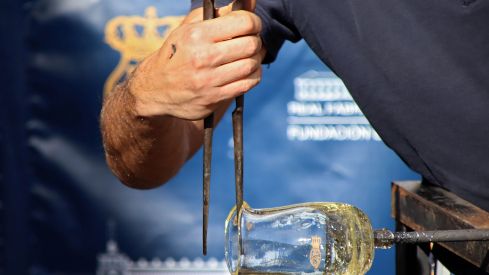 Soplado de vidrio en la Catedral de León | Peio García (ICAL)