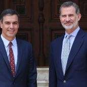 Pedro Sanchez y el Rey Felipe VI 