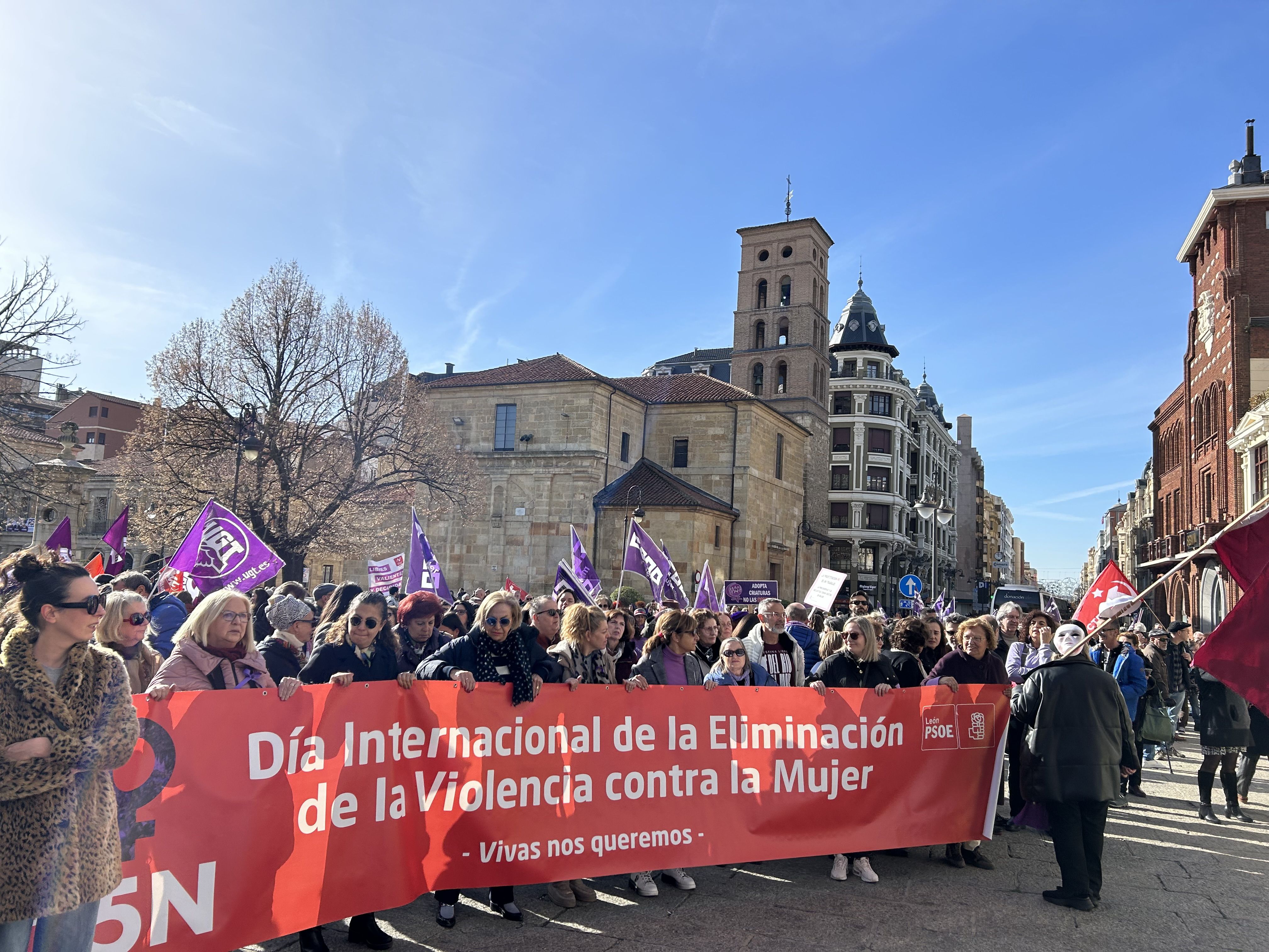 Manifestación  por el Día Internacional de la Eliminación de la Violencia contra la Mujer 