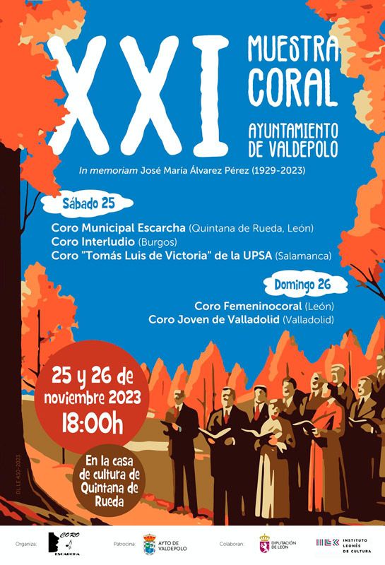 XXI muestra coral Ayuntamiento de Valdepolo Casa de cultura de Quintana de Rueda XXI muestra coral Ayuntamiento de Valdepolo Casa de cultura de Quintana de Rueda