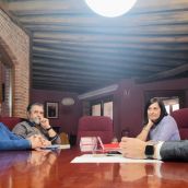 Eduardo Diego en Cáritas León 