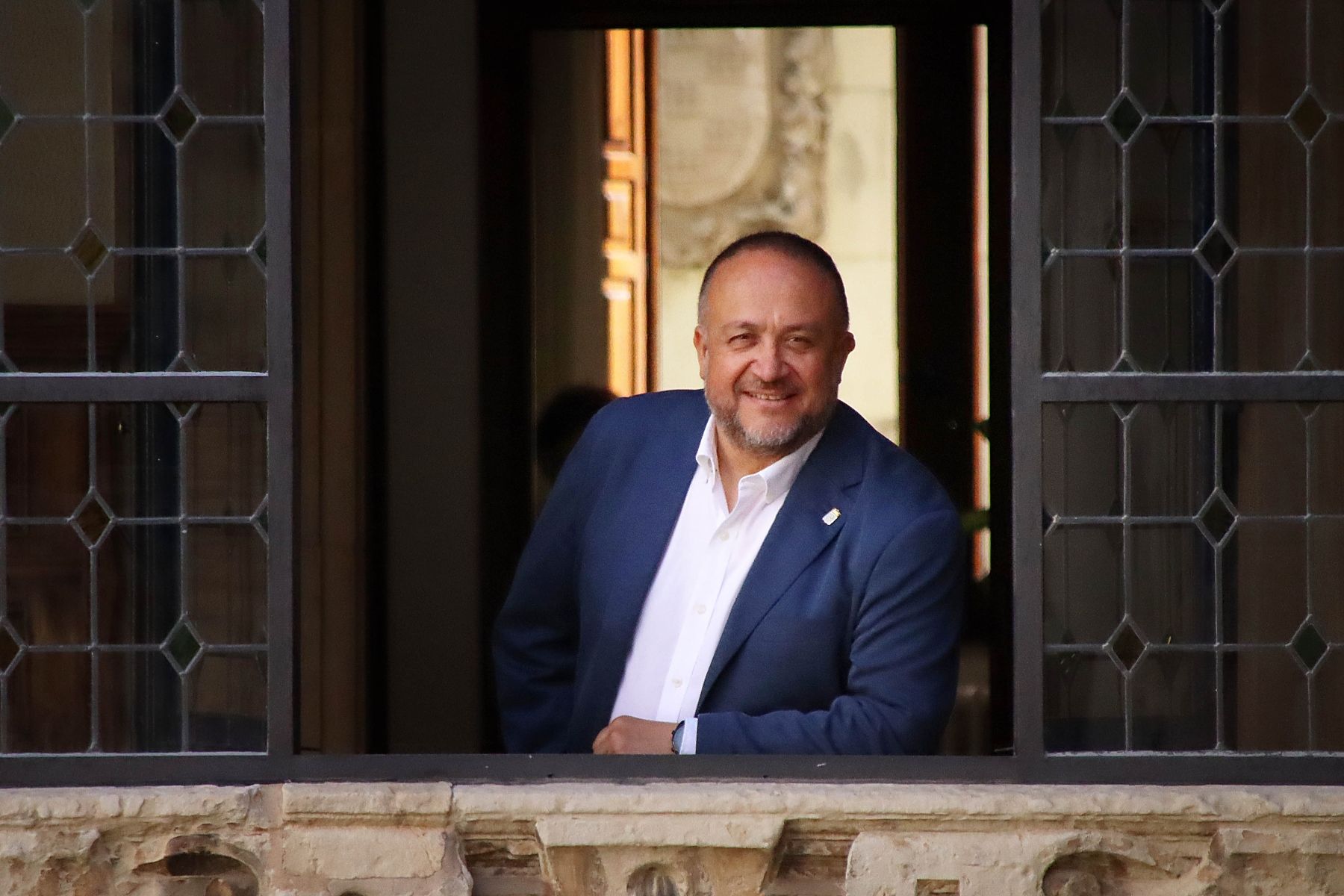 Gerardo Álvarez Courel, Presidente de la Diputación de León, en el Palacio de los Guzmanes (2)