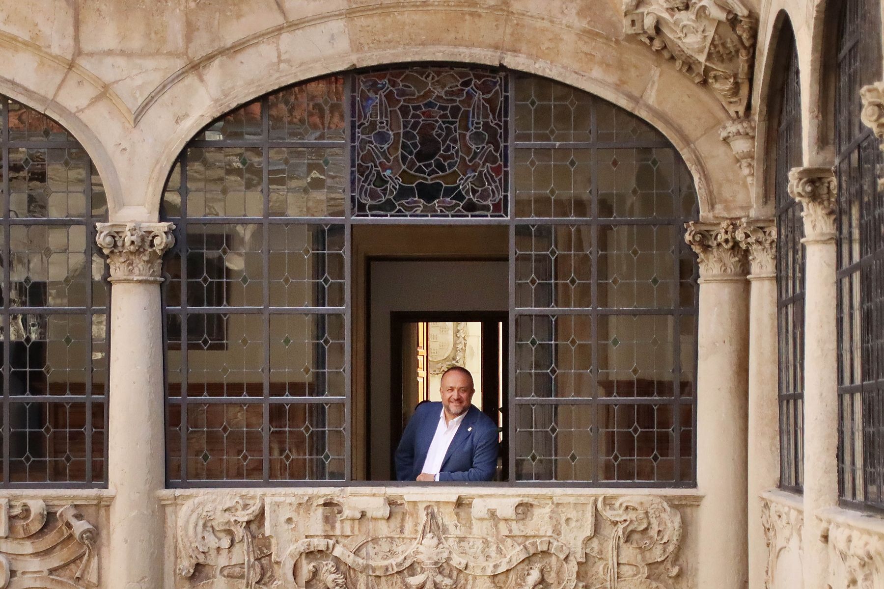 Gerardo Álvarez Courel, Presidente de la Diputación de León, en el Palacio de los Guzmanes (1)