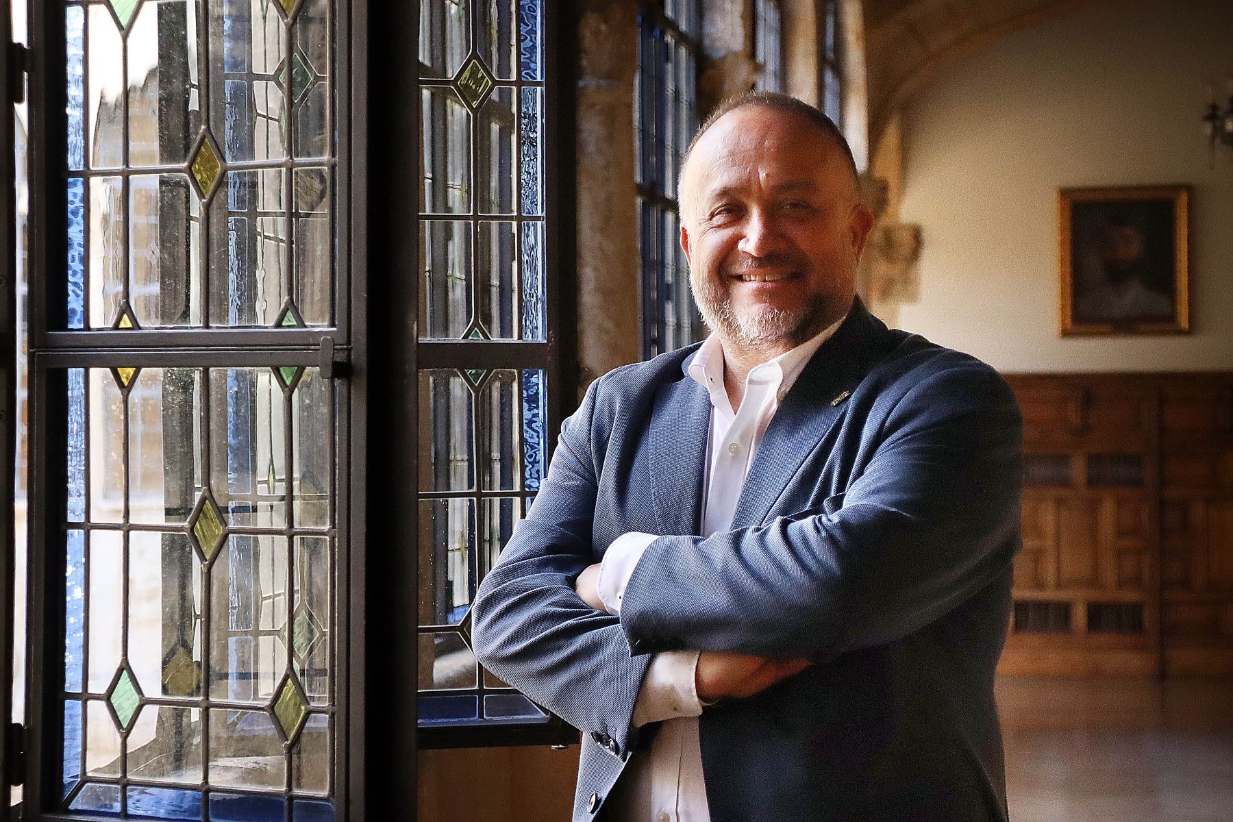 Gerardo Álvarez Courel, Presidente de la Diputación de León, en el Palacio de los Guzmanes (3)