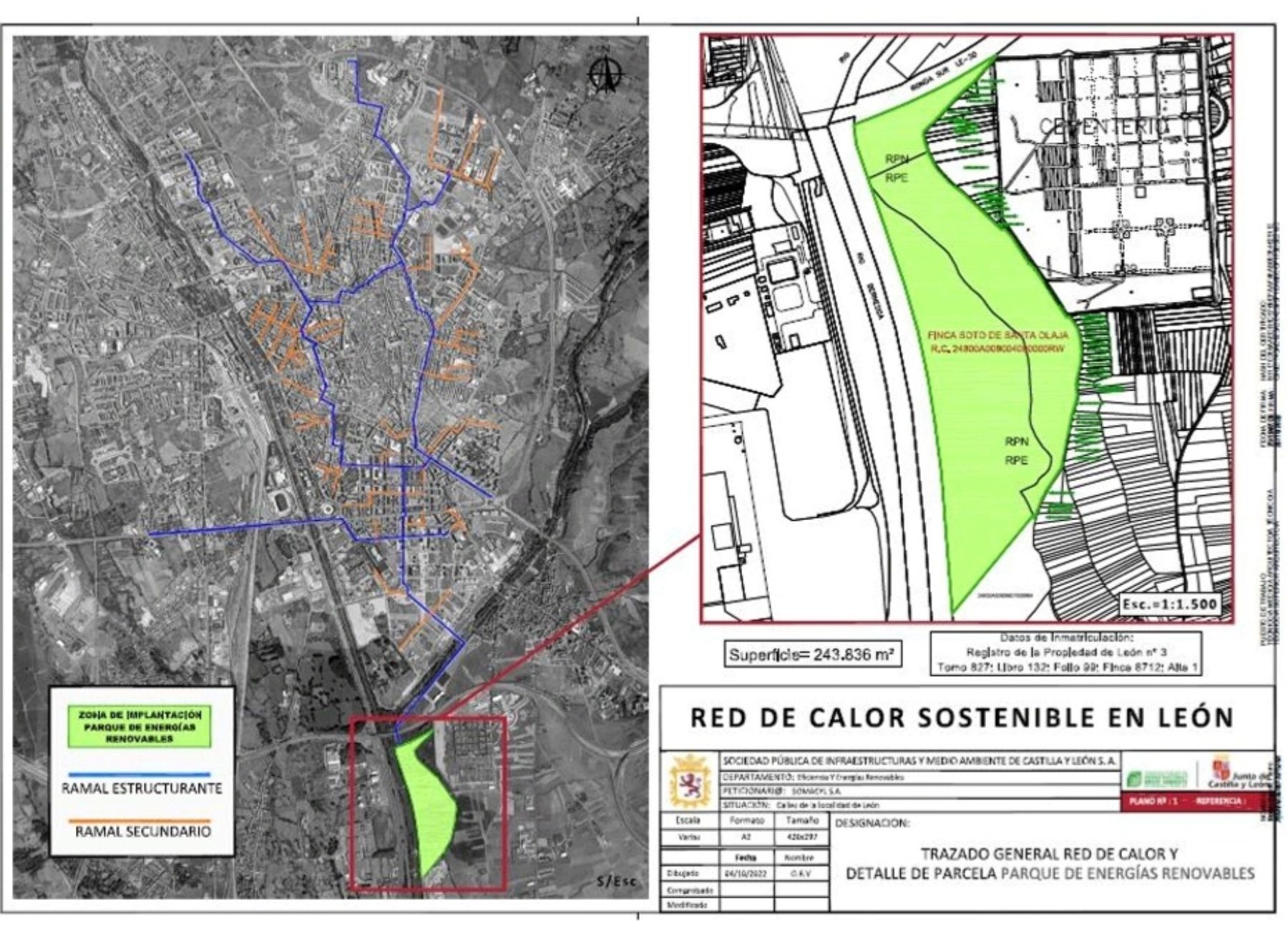 Imagen del archivo de Ecologistas en Ación: Plano Red de calor Puente Castro