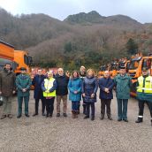 Reunión entre el subdelegado del Gobierno en León y la delegada del Gobierno en Asturias 