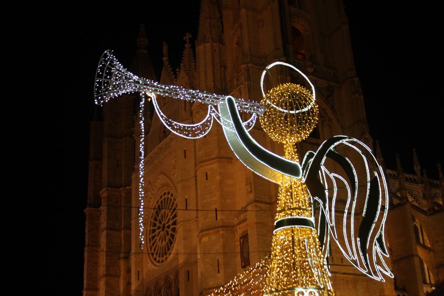 Espectáculo de luces en la Catedral de León