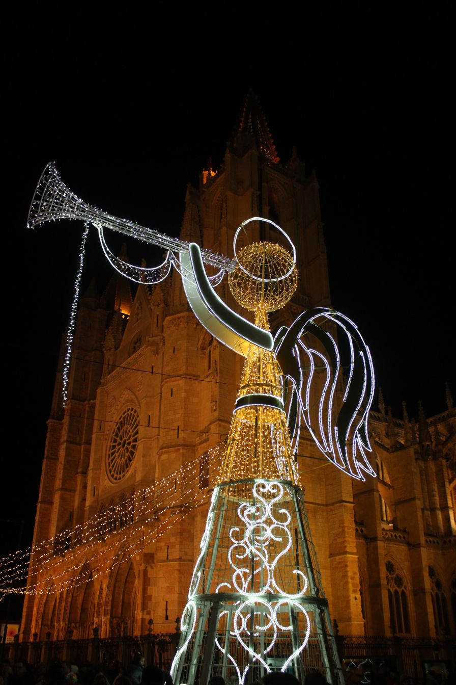 Espectáculo de luces en la Catedral de León