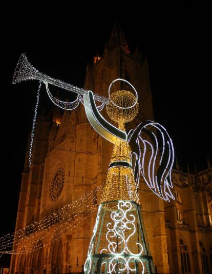 Espectáculo de luces en la Catedral de León