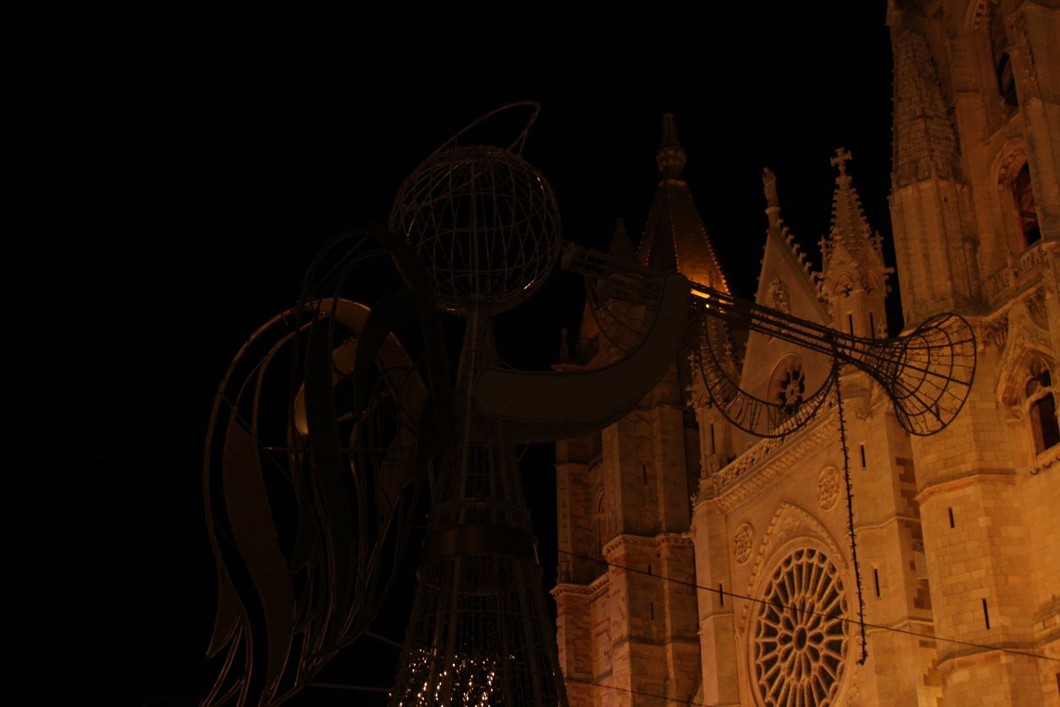 Espectáculo de luces en la Catedral de León