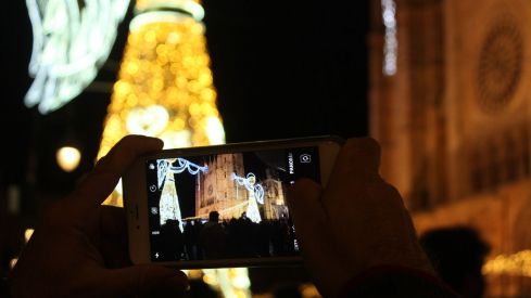 Espectáculo de luces en la Catedral de León