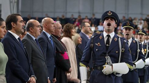 Jura de Bandera en la Academia Básica del Aire de la Virgen del Camino | Peio García (ICAL) Jura de Bandera en la Academia Básica del Aire de la Virgen del Camino | Peio García (ICAL)