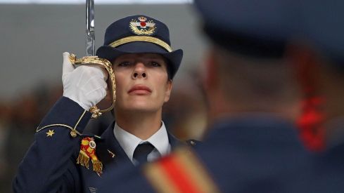 Jura de Bandera en la Academia Básica del Aire de la Virgen del Camino | Peio García (ICAL) Jura de Bandera en la Academia Básica del Aire de la Virgen del Camino | Peio García (ICAL)
