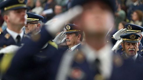 Jura de Bandera en la Academia Básica del Aire de la Virgen del Camino | Peio García (ICAL) Jura de Bandera en la Academia Básica del Aire de la Virgen del Camino | Peio García (ICAL)
