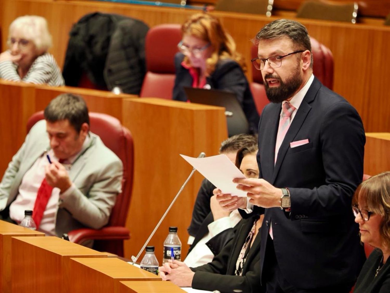 Los tres procuradores de UPL en las Cortes de Castilla y León