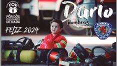 Imagen del calendario benéfico de los Bomberos de León